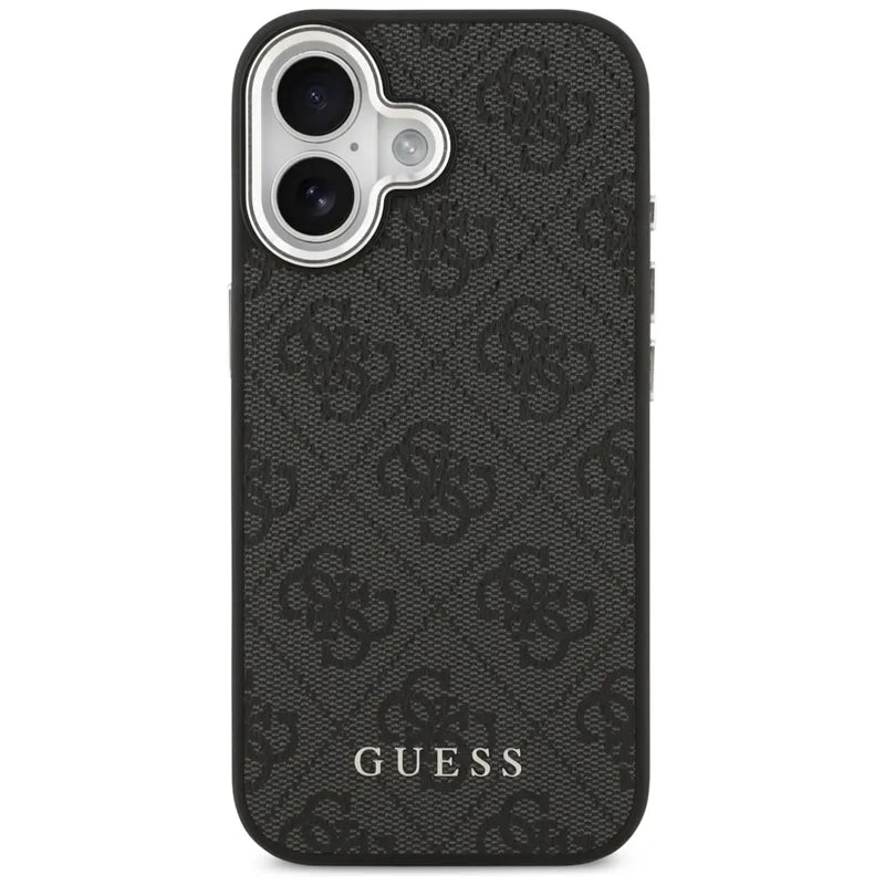 Guess 4G Classic Logo MagSafe – iPhone 17 dėklas (juodas)
