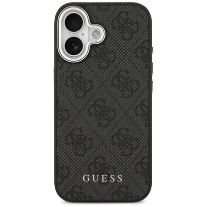 Guess 4G Classic Logo MagSafe – iPhone 17 dėklas (juodas)