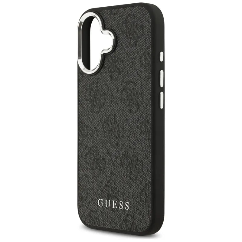 Guess 4G Classic Logo MagSafe – iPhone 17 dėklas (juodas)