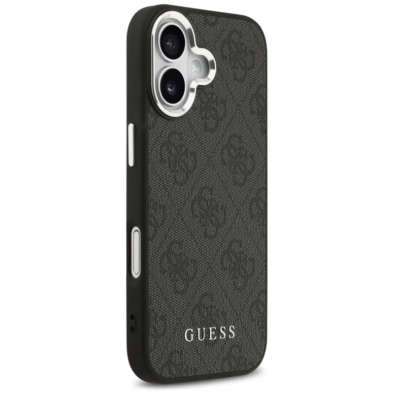 Guess 4G Classic Logo MagSafe – iPhone 17 dėklas (juodas)