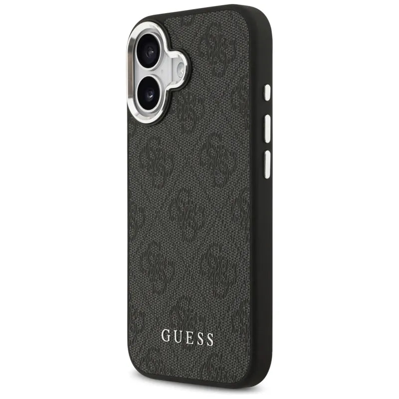 Guess 4G Classic Logo MagSafe – iPhone 17 dėklas (juodas)