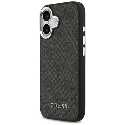 Guess 4G Classic Logo MagSafe – iPhone 17 dėklas (juodas)
