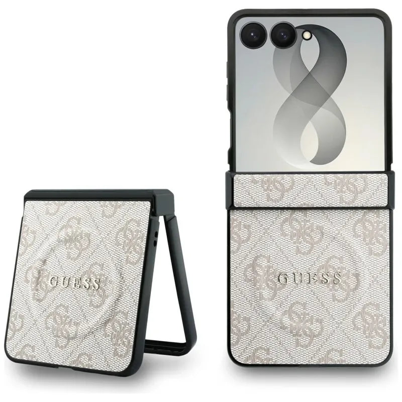 Guess 4G Classic MagSafe - dėklas Samsung Galaxy Z Flip 8 (rožinis)
