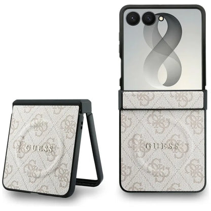Guess 4G Classic MagSafe - dėklas Samsung Galaxy Z Flip 8 (rožinis)