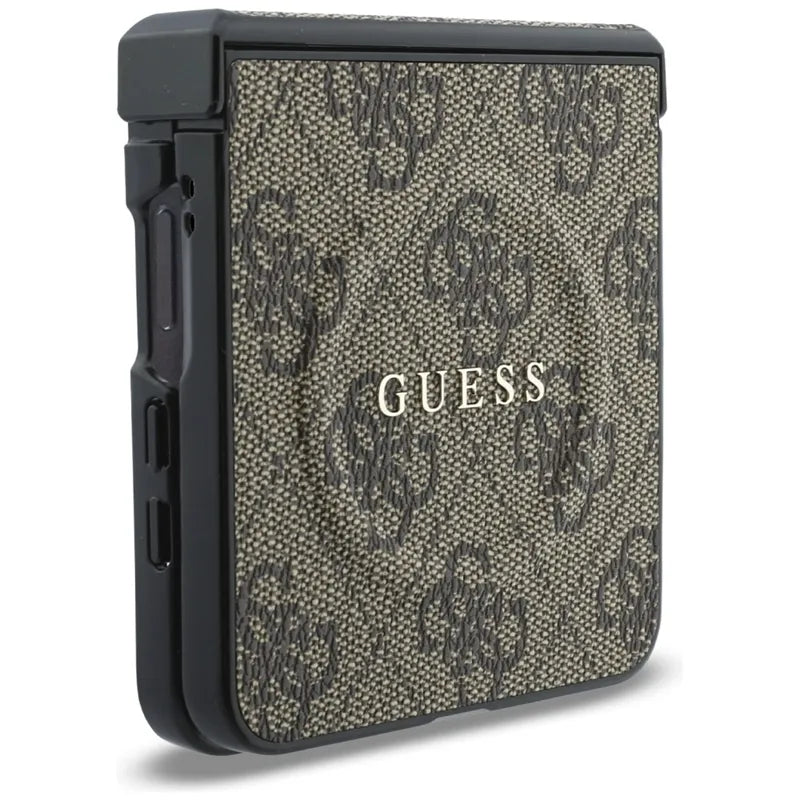 Guess 4G Classic MagSafe - Dėklas Samsung Galaxy Z Flip 8 telefonui (rudos spalvos)