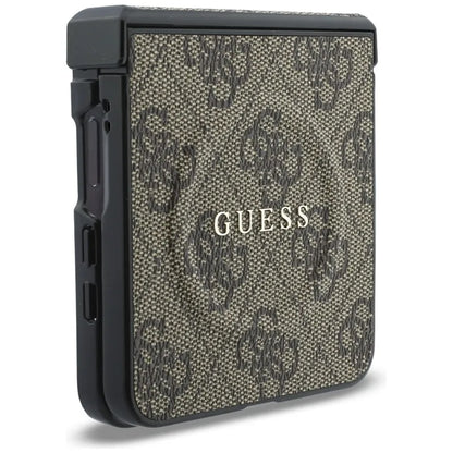 Guess 4G Classic MagSafe - Dėklas Samsung Galaxy Z Flip 8 telefonui (rudos spalvos)