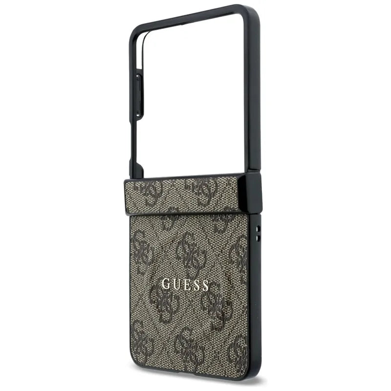 Guess 4G Classic MagSafe - Dėklas Samsung Galaxy Z Flip 8 telefonui (rudos spalvos)