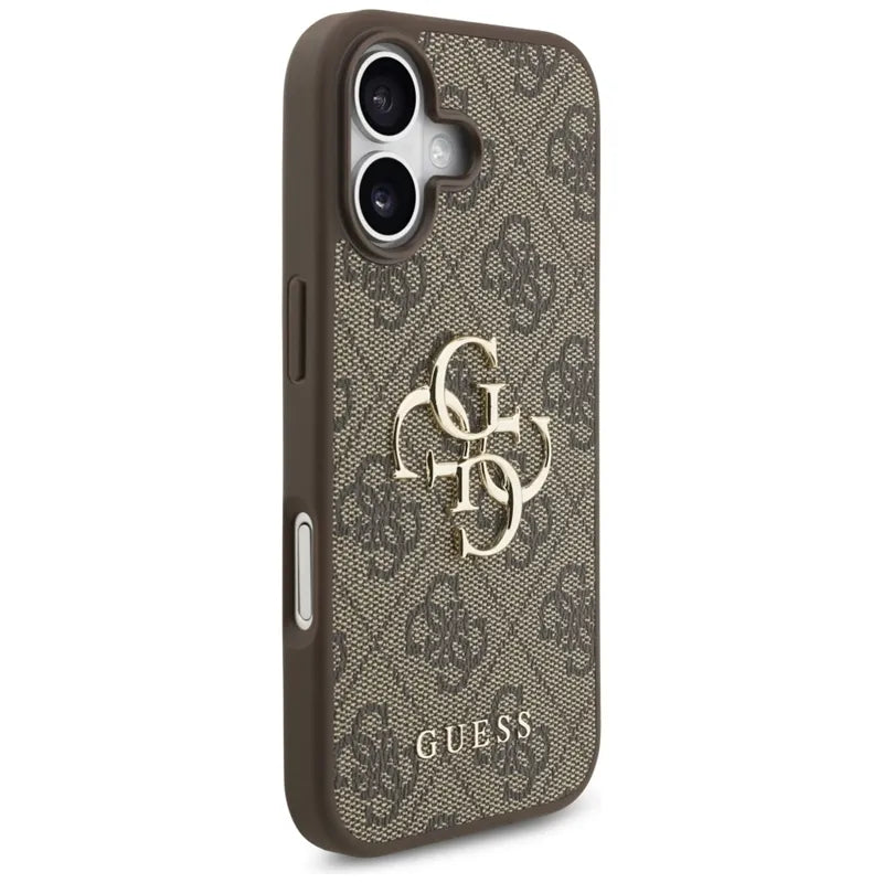 Guess 4G Didelis Logotipas - Dėklas iPhone 17 (rudas)