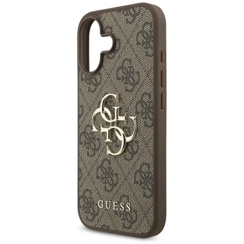 Guess 4G Didelis Logotipas - Dėklas iPhone 17 (rudas)