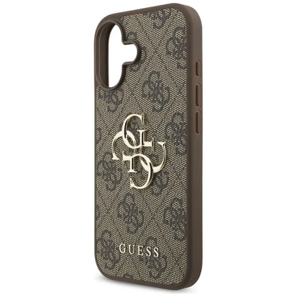 Guess 4G Didelis Logotipas - Dėklas iPhone 17 (rudas)
