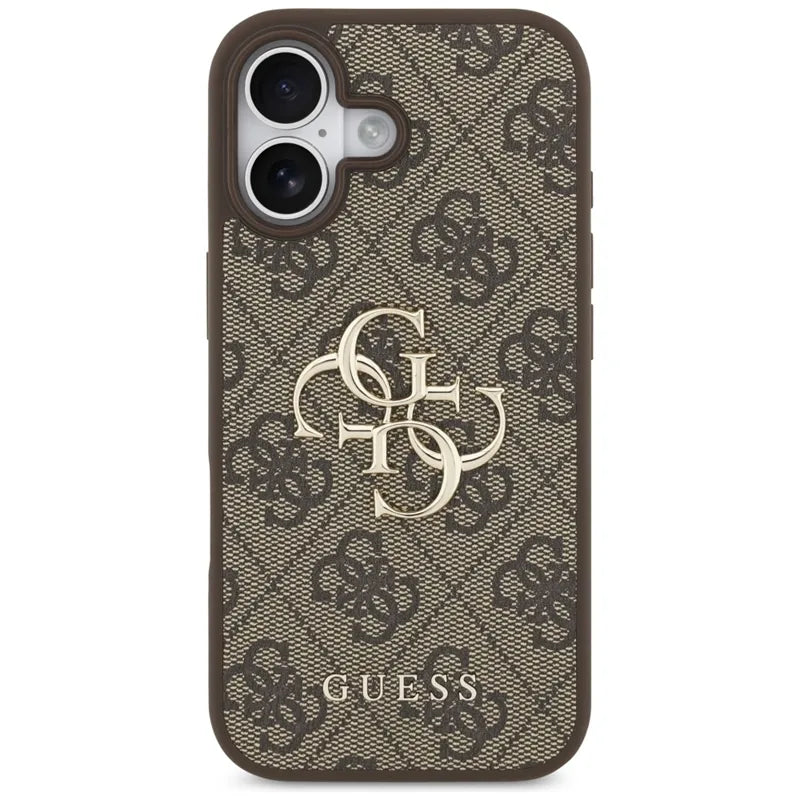 Guess 4G Didelis Logotipas - Dėklas iPhone 17 (rudas)
