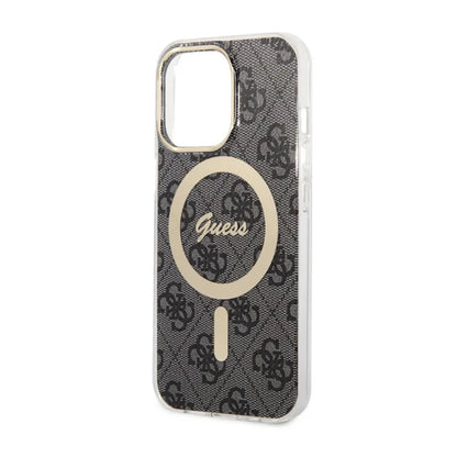 Guess 4G MagSafe – Dėklas iPhone 13 Pro (juodas)