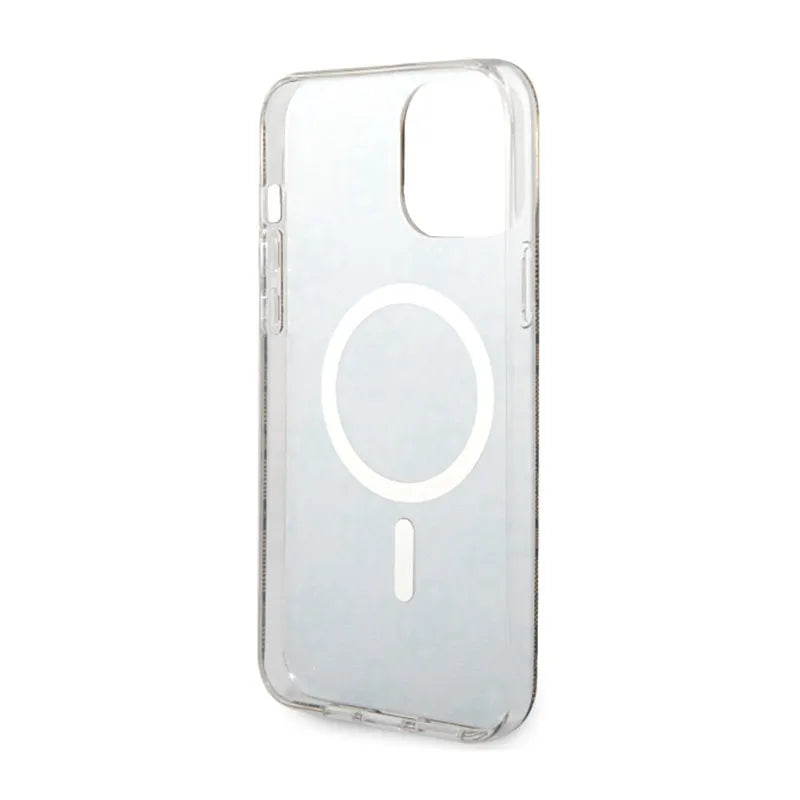 Guess 4G MagSafe – dėklas iPhone 13 Pro Max (rudos spalvos)
