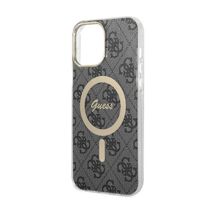 Guess 4G MagSafe – dėklas, skirtas iPhone 13 Pro Max (juodas)