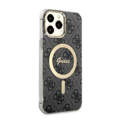 Guess 4G MagSafe – dėklas, skirtas iPhone 13 Pro Max (juodas)