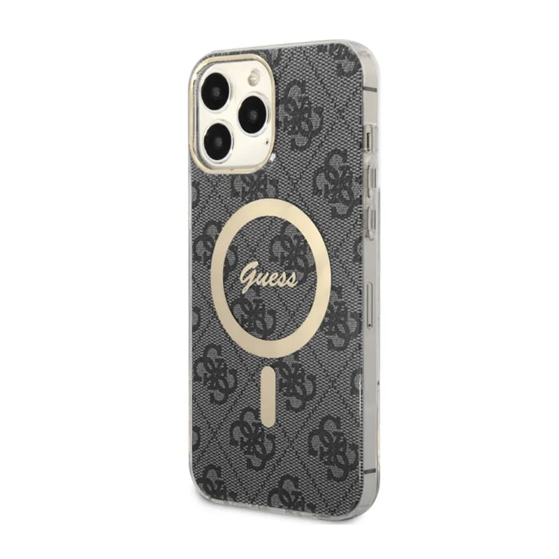 Guess 4G MagSafe – dėklas, skirtas iPhone 13 Pro Max (juodas)