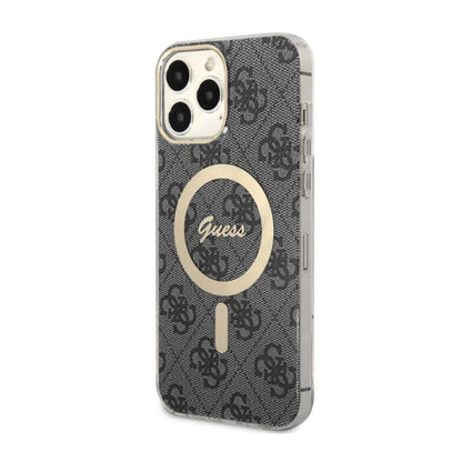 Guess 4G MagSafe – dėklas, skirtas iPhone 13 Pro Max (juodas)