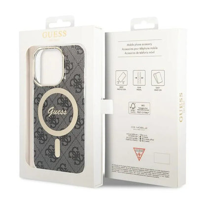 Guess 4G MagSafe – Dėklas, skirtas iPhone 14 Pro (juodas)
