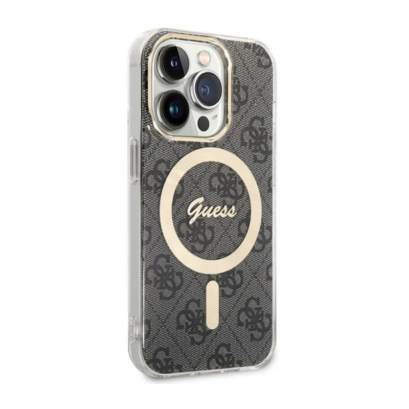 Guess 4G MagSafe – Dėklas, skirtas iPhone 14 Pro (juodas)
