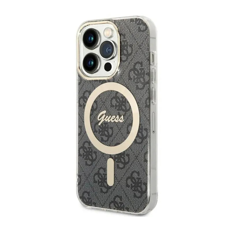 Guess 4G MagSafe – Dėklas, skirtas iPhone 14 Pro (juodas)