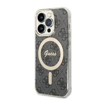 Guess 4G MagSafe – Dėklas, skirtas iPhone 14 Pro (juodas)