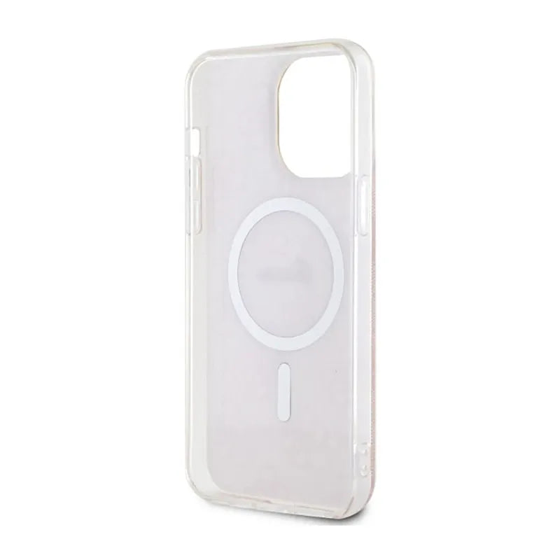 Guess 4G MagSafe – dėklas, skirtas „iPhone 14 Pro Max“ (rožinis)