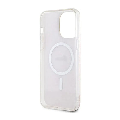 Guess 4G MagSafe – dėklas, skirtas „iPhone 14 Pro Max“ (rožinis)