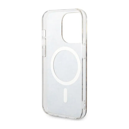 Guess 4G MagSafe – dėklas, skirtas „iPhone 14 Pro Max“ (rudas)