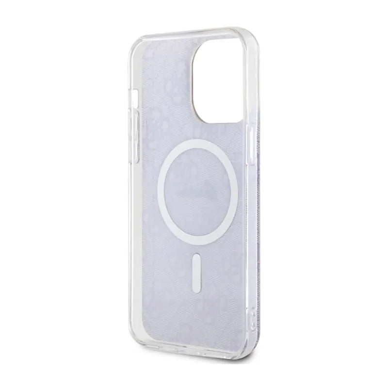 Guess 4G MagSafe - Dėklas skirtas iPhone 14 Pro Max (Violetinė)