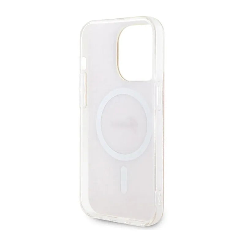 Guess 4G MagSafe – dėklas, skirtas iPhone 14 Pro (rožinis)