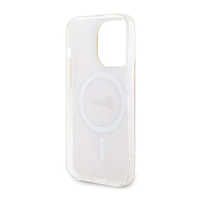 Guess 4G MagSafe – dėklas, skirtas iPhone 14 Pro (rožinis)
