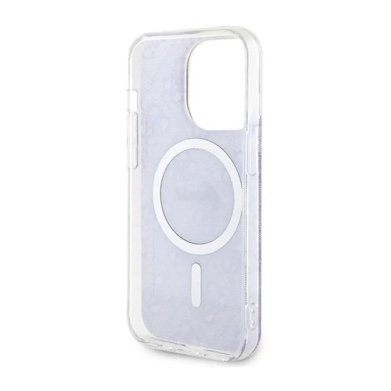 Guess 4G MagSafe – dėklas skirtas „iPhone 14 Pro“ (violetinė)
