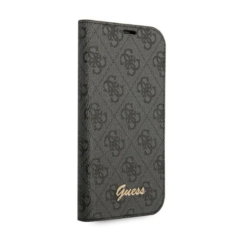 Guess 4G Metal Camera Outline atveriamas dėklas – dėklas iPhone 14 Pro (juodas)
