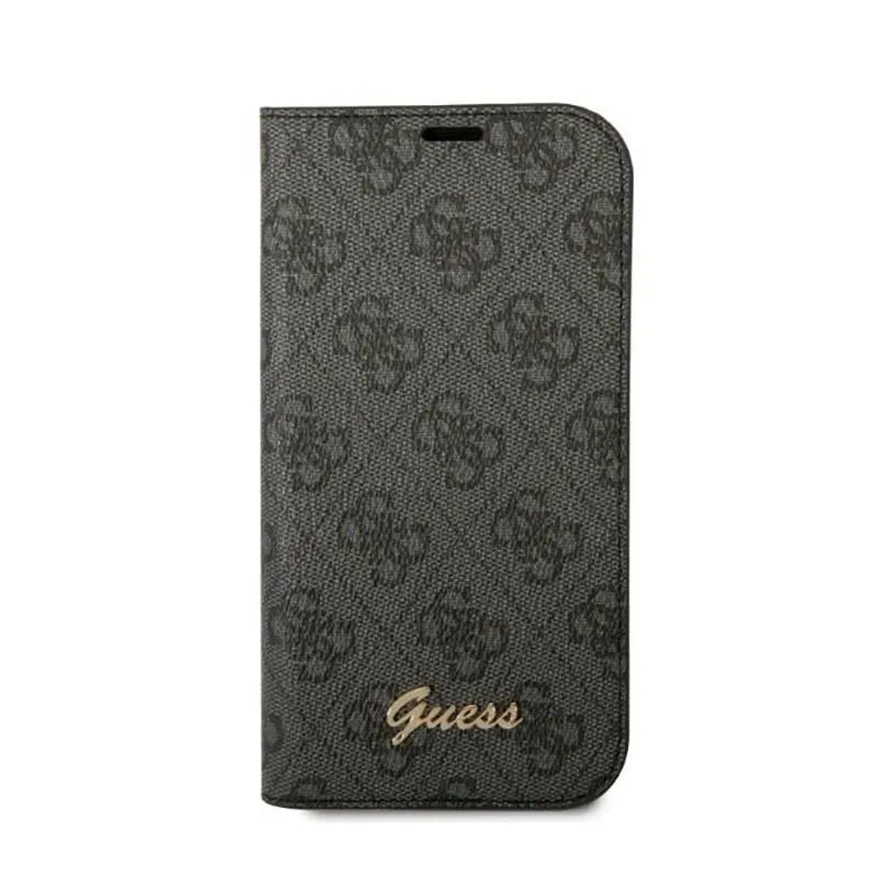 Guess 4G Metal Camera Outline atveriamas dėklas – dėklas iPhone 14 Pro (juodas)