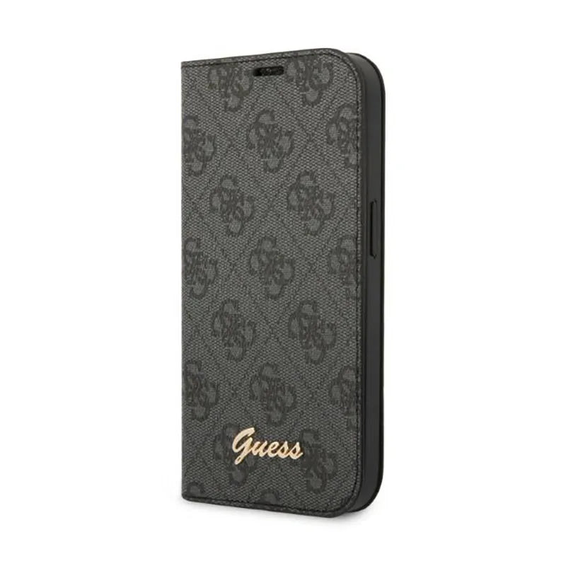 Guess 4G Metal Camera Outline atveriamas dėklas – dėklas iPhone 14 Pro (juodas)