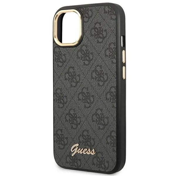 Guess 4G Metal Camera Outline dėklas – dėklas, skirtas iPhone 14 Plus (juodas)