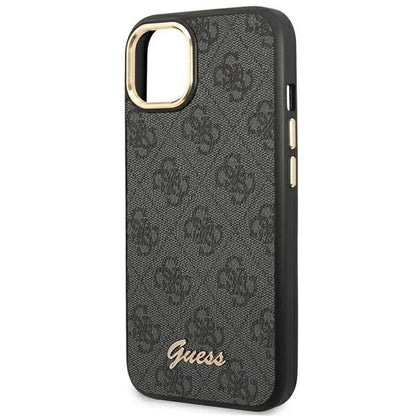 Guess 4G Metal Camera Outline dėklas – dėklas, skirtas iPhone 14 Plus (juodas)