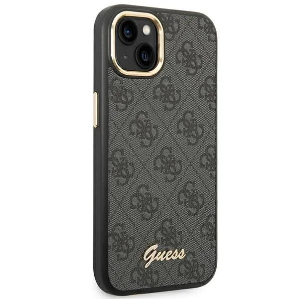 Guess 4G Metal Camera Outline dėklas – dėklas, skirtas iPhone 14 Plus (juodas)