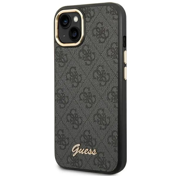Guess 4G Metal Camera Outline dėklas – dėklas, skirtas iPhone 14 Plus (juodas)