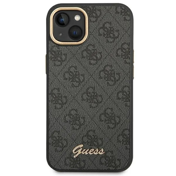 Guess 4G Metal Camera Outline dėklas – dėklas, skirtas iPhone 14 Plus (juodas)
