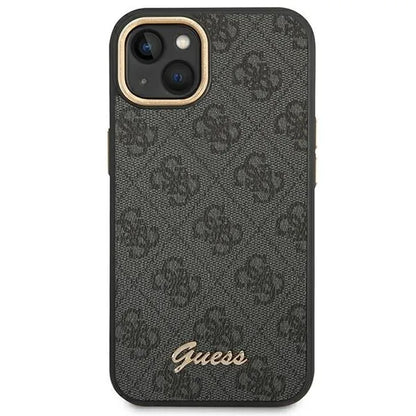 Guess 4G Metal Camera Outline dėklas – dėklas, skirtas iPhone 14 Plus (juodas)