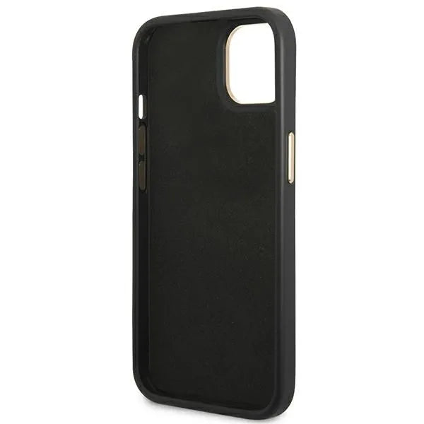Guess 4G Metal Camera Outline dėklas – dėklas, skirtas iPhone 14 Plus (juodas)