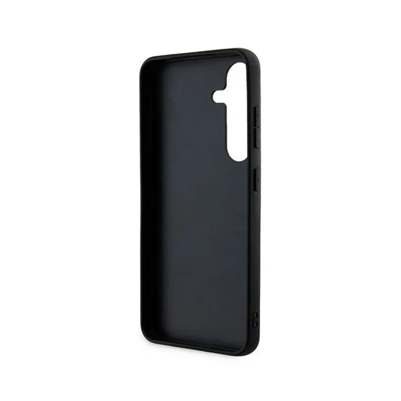 Guess 4G Metal Gold Logo – Dėklas Samsung Galaxy S24 (juodas)