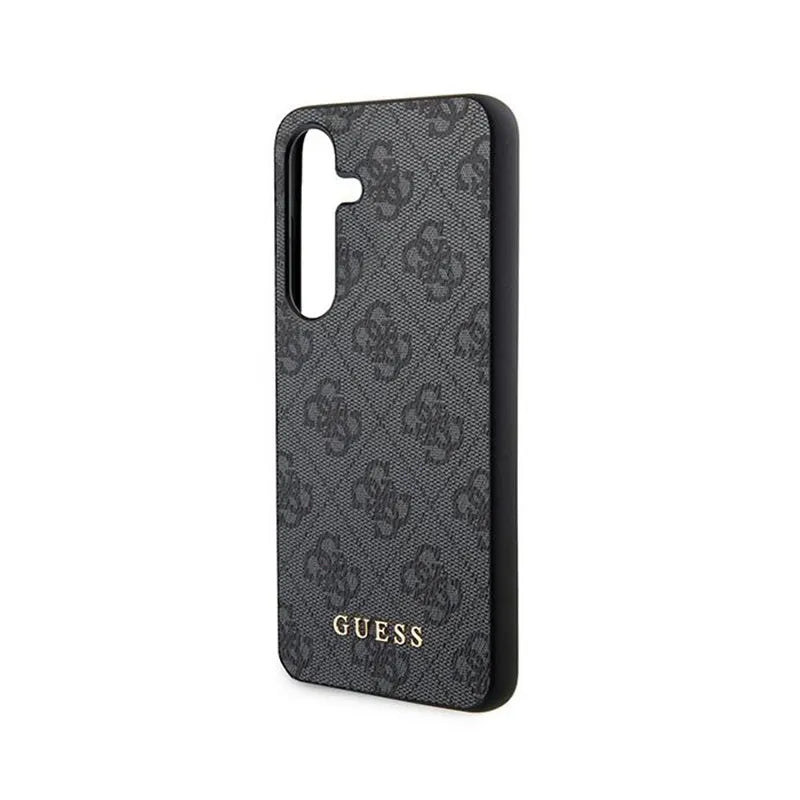 Guess 4G Metal Gold Logo – Dėklas Samsung Galaxy S24 (juodas)