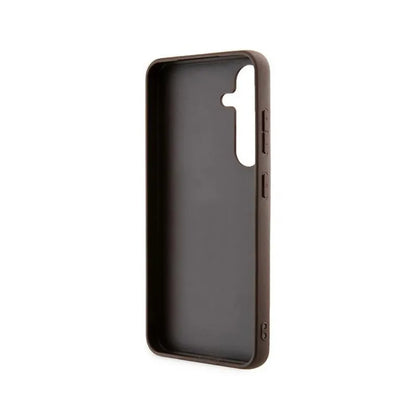 Guess 4G Metal Gold Logo – dėklas skirtas Samsung Galaxy S24 (rudas)