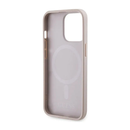 Guess 4G Printed Stripes MagSafe - "iPhone 13 Pro" dėklas (rožinis)