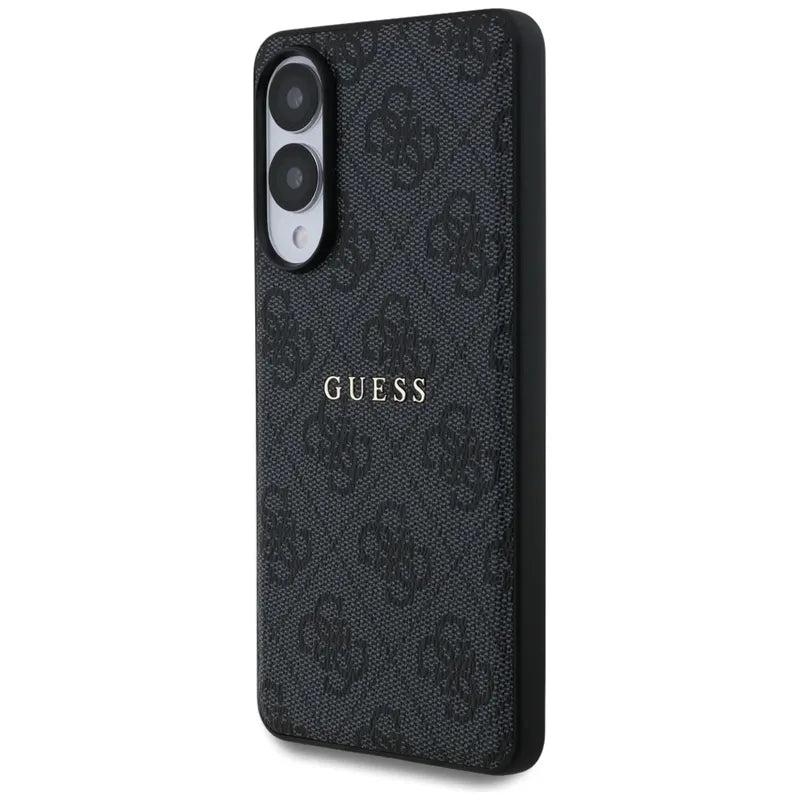 Guess 4G Ring Classic Logo MagSafe - Dėklas Samsung Galaxy S25 Edge (juodas)