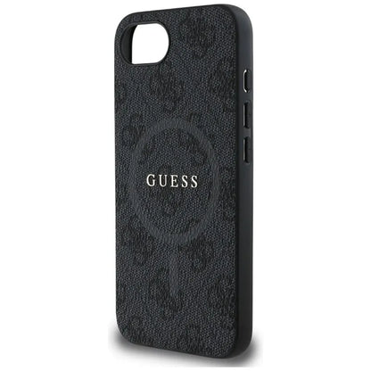 Guess 4G Ring Classic Logo MagSafe - dėklas skirtas iPhone 16e (juodas)