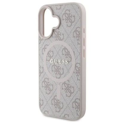 Guess 4G Ring Classic Logo MagSafe - "iPhone 16" dėklas (rožinis)