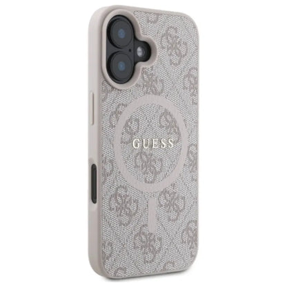Guess 4G Ring Classic Logo MagSafe - "iPhone 16" dėklas (rožinis)